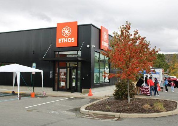 Ethos Cannabis’ new Wilkes-Barre Township location is seen on Friday. The medical marijuana dispensary hosted an open house on Friday ahead of its Wednesday grand opening.
                                 Patrick Kernan | Times Leader
